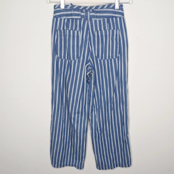AEO • Super High Rise Stripe Wide Leg Crop Pants 2 - Picture 10 of 10